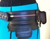 LOTUS Vegan Upcycled Recycled Rubber Tire Inner Tube Festival Pocket Belt Utility Burning Man Mad Max Post Apocalyptic Eco Friendly Goth