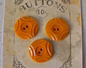 Vintage Butterscotch Bakelite Buttons
