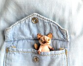 custom cat pin - miniature kitty brooch pin -  3d pet portrait