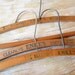 Vintage Wooden Hangers Set of Three FREE SHIPPING