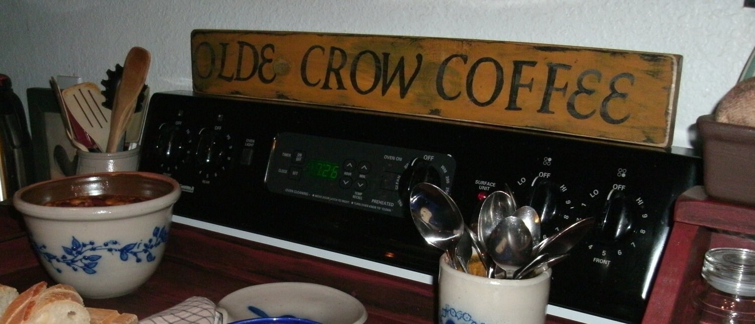 Olde Crow Coffee sign