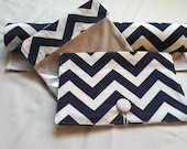 FREE SHIPPING  Baby Gift Set-----Diaper  Clutch and First Aid Bag  and Changing Pad---Chevron---Zig Zag - ALittleBlush