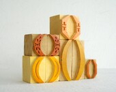 10 Designer Brackets Letterpress Wood Type Blocks -MV65