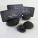 RESERVED FOR CATHERINE Set of 10 White Marble Pebble Card Holders