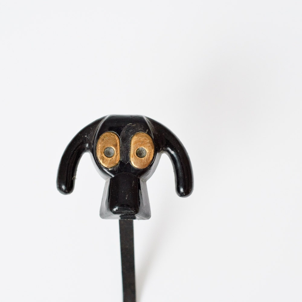 Vintage Child's Hook Funny Dog -  Soviet Children's Hanger - Kid's Room Decor