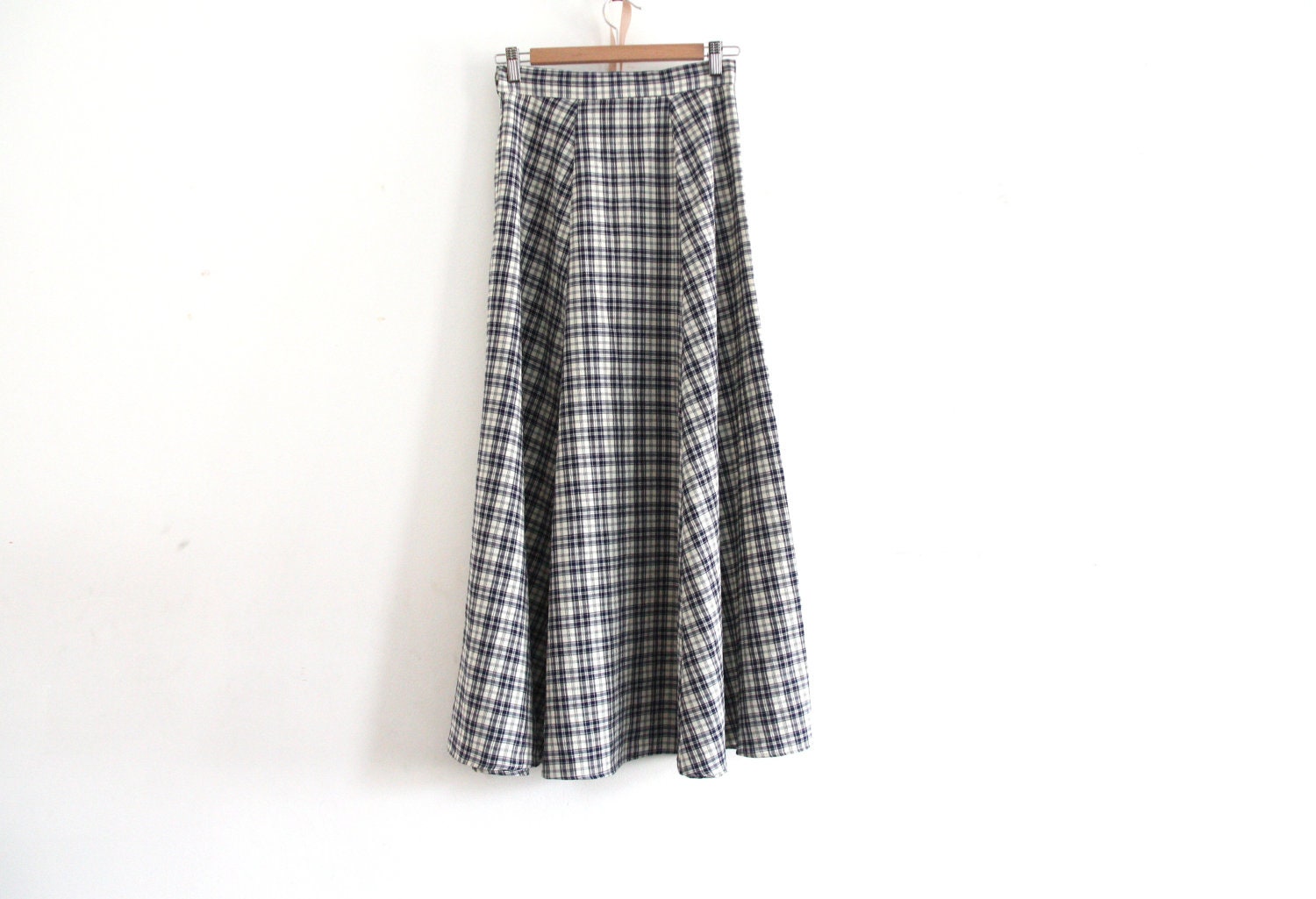 SALE: checkered maxi skirt