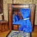 Medieval Cupboard Bed, Dollhouse Miniature 1/12 Scale