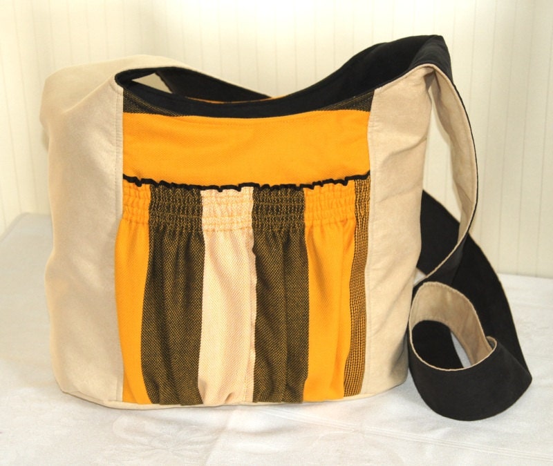 Summer Black and Yellow Big Bag with Hoppediz Havana - kangala
