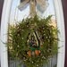 Fall Autumn Grapevine Door Wreath Decor.."Moss Fern Pumpkin"..Ready to Ship