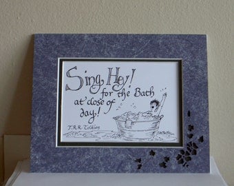 Sing Hey For the Bath matted print