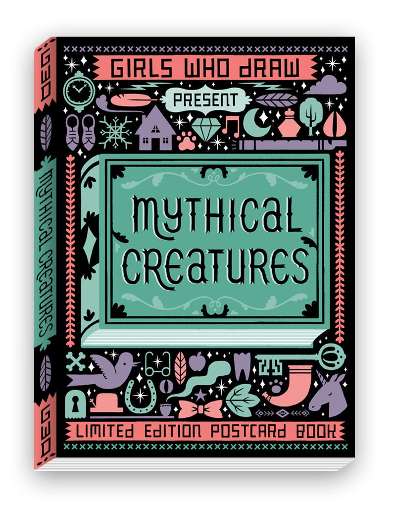 Mythical Creatures - Postcard book
