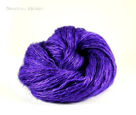 Kid mohair silk - fingering weight - hand dyed - "Bounty Hunter" - UK Seller - The Philosopher