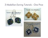 Seed Bead Earring Tutorials - Medallion Earrings Patterns