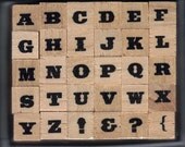BRAND NEW Studio G  wooden Alphabet stamp set (30 stamps)
