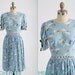 1940s dress/ 40s novelty print cotton dress/ Lil Alice