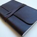 Leather Bound Notebook/Journal Traditional Redwood Colour Handmade