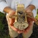 Personalized Country Chic Wedding Ring Bearer Wooden Truck with Burlap Ring Pillow Alternative