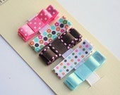 Set of 5 Mini Hair Clips for baby, Girls hair clip, infant, toddler, tween, teen, adult - Springtime Hair Clippies - Photo Prop - 2 SIZES
