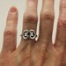 Hand Forged, Vintage, Sterling Silver, Vintage Celtic Ring, UK L