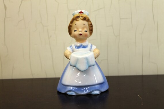Ceramic Nurse Figurine Imports 1960 by LittleRedHenVINTAGE