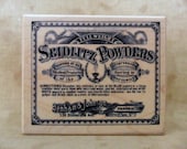 Seidlitz Powders Wood Rubber Stamp by American Art Stamps-SALE