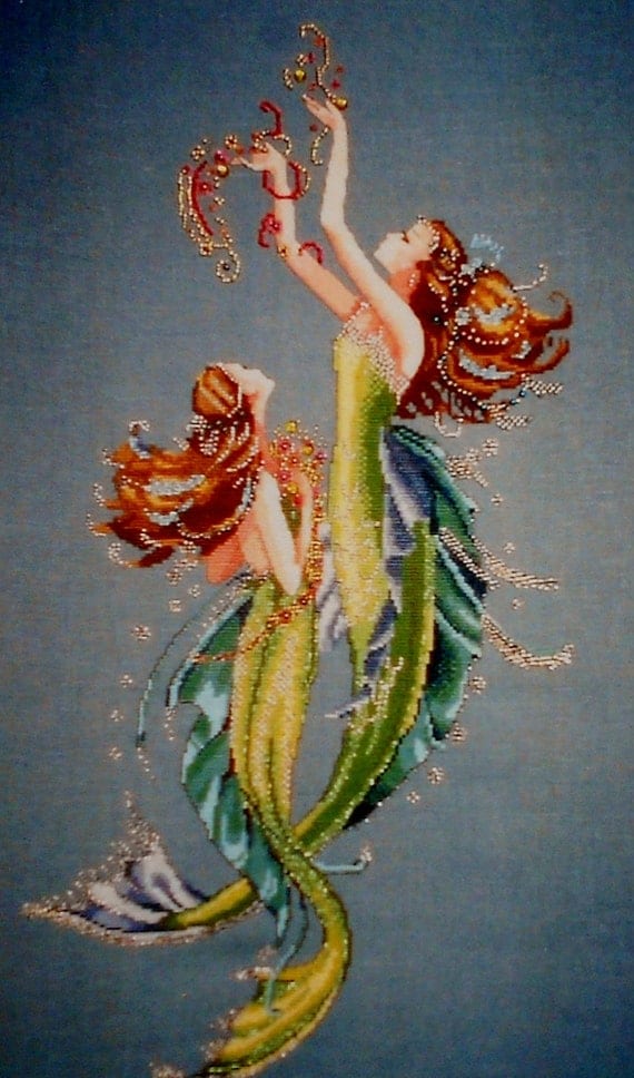 Nora Corbett MERMAIDS Of The DEEP BLUE By By ThePamperedStitcher