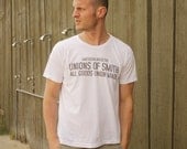 Basic white Tshirt for men (and women). Graphic t-shrit.