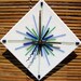 Diamond Snowflake fused glass clock