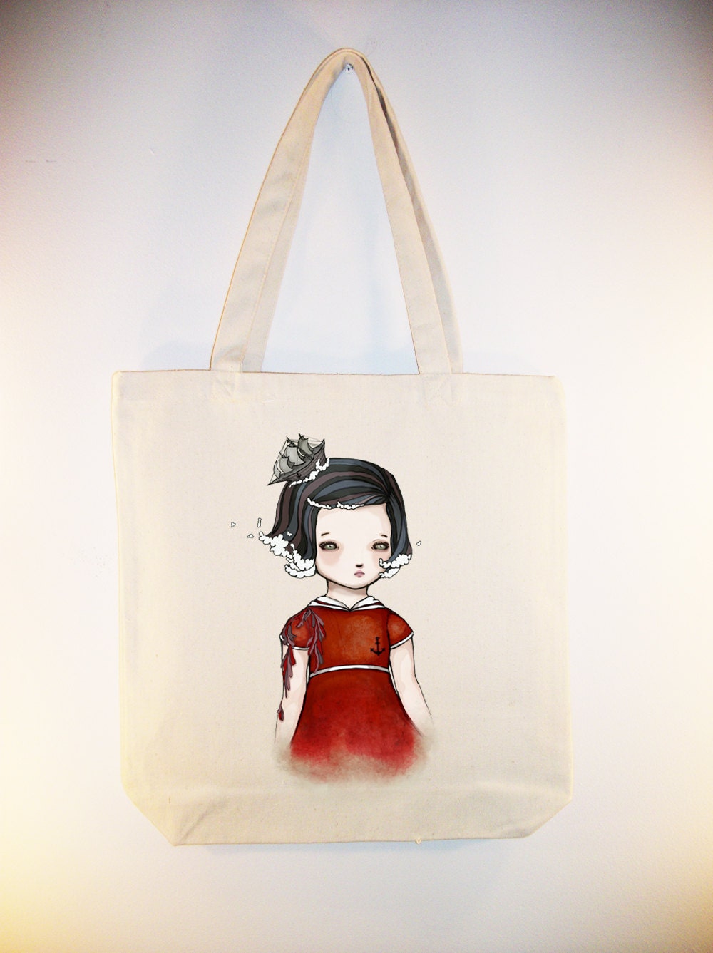 My Captain....We've Come To the End of The World  - ( Hidden ELOISE)  15x15 Canvas Tote / other sizes
