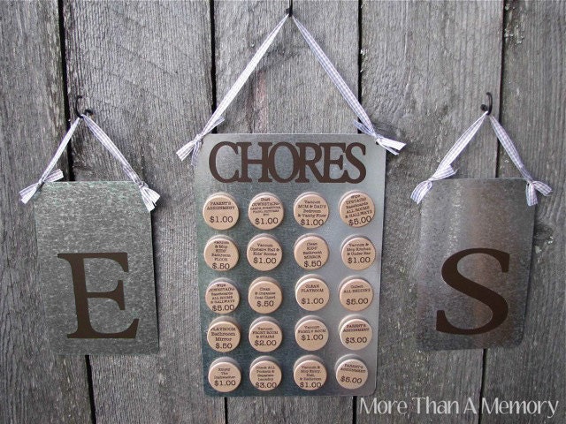 Custom Chore Chart System: For Two