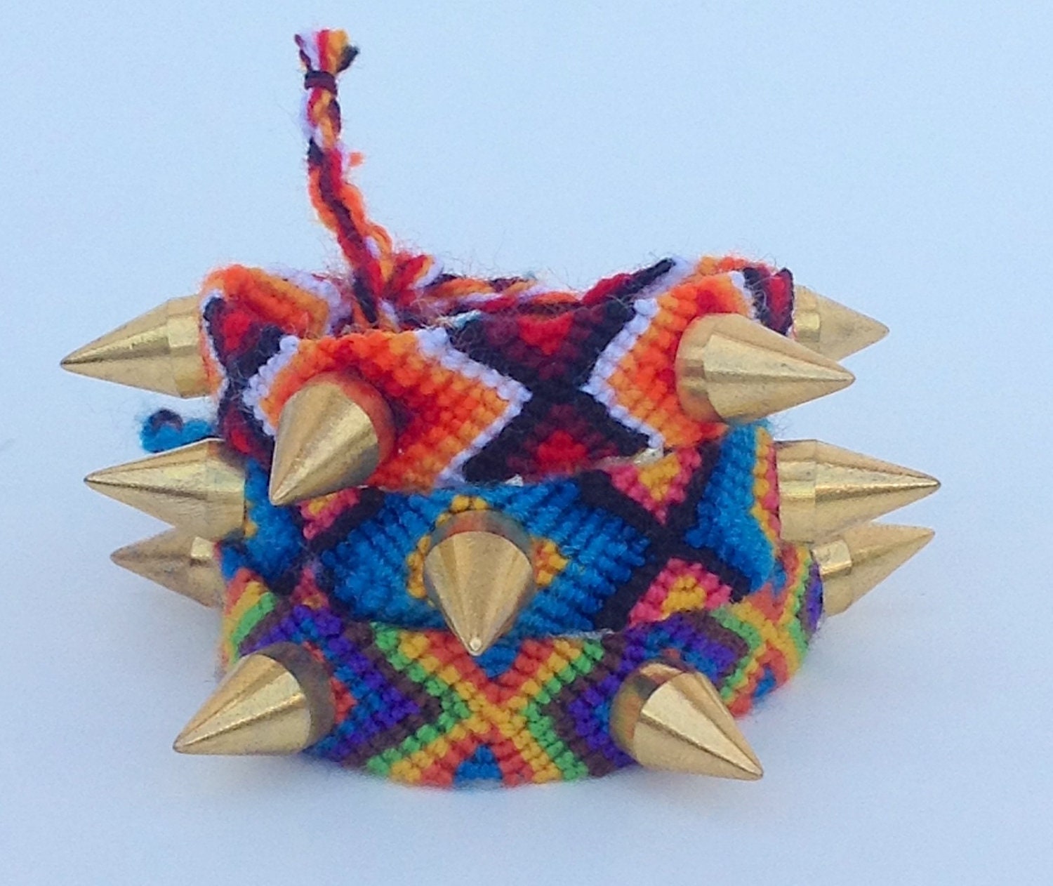 BLACK FRIDAY Large LuLu Spikes Friendship Bracelet Gold