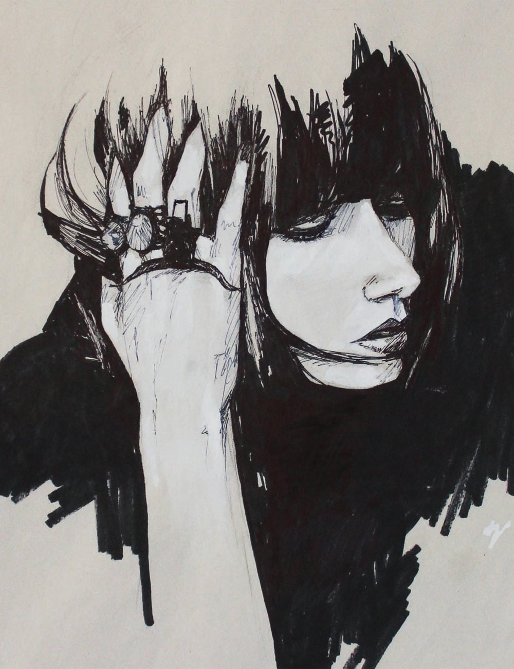 Art Print Postcard: Ash