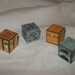 Minecraft pixel blocks 8bit 16bit videogame decoration hearth and home weird dice wood cubes papercraft
