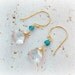 Rock Crystal Earrings Mystic London Blue Topaz Vermeil