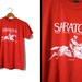 1985 Saratoga Track Tshirt Vintage Red - Mens XS / Womens Small