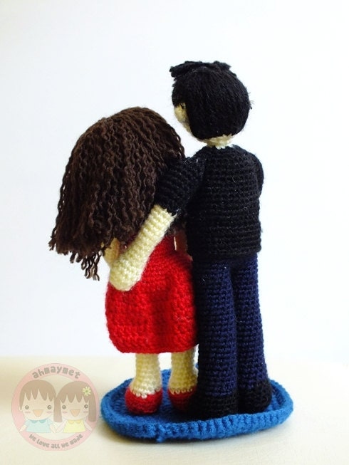 AMIGURUMI PATTERN : Family portrait father, mother and baby