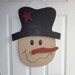 Primitive Hanging Snowman Winter Christmas Decoration