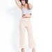 Vintage 60s High Waisted Polyester Pants - Polka Dot Crops - Summer Fall Fashion