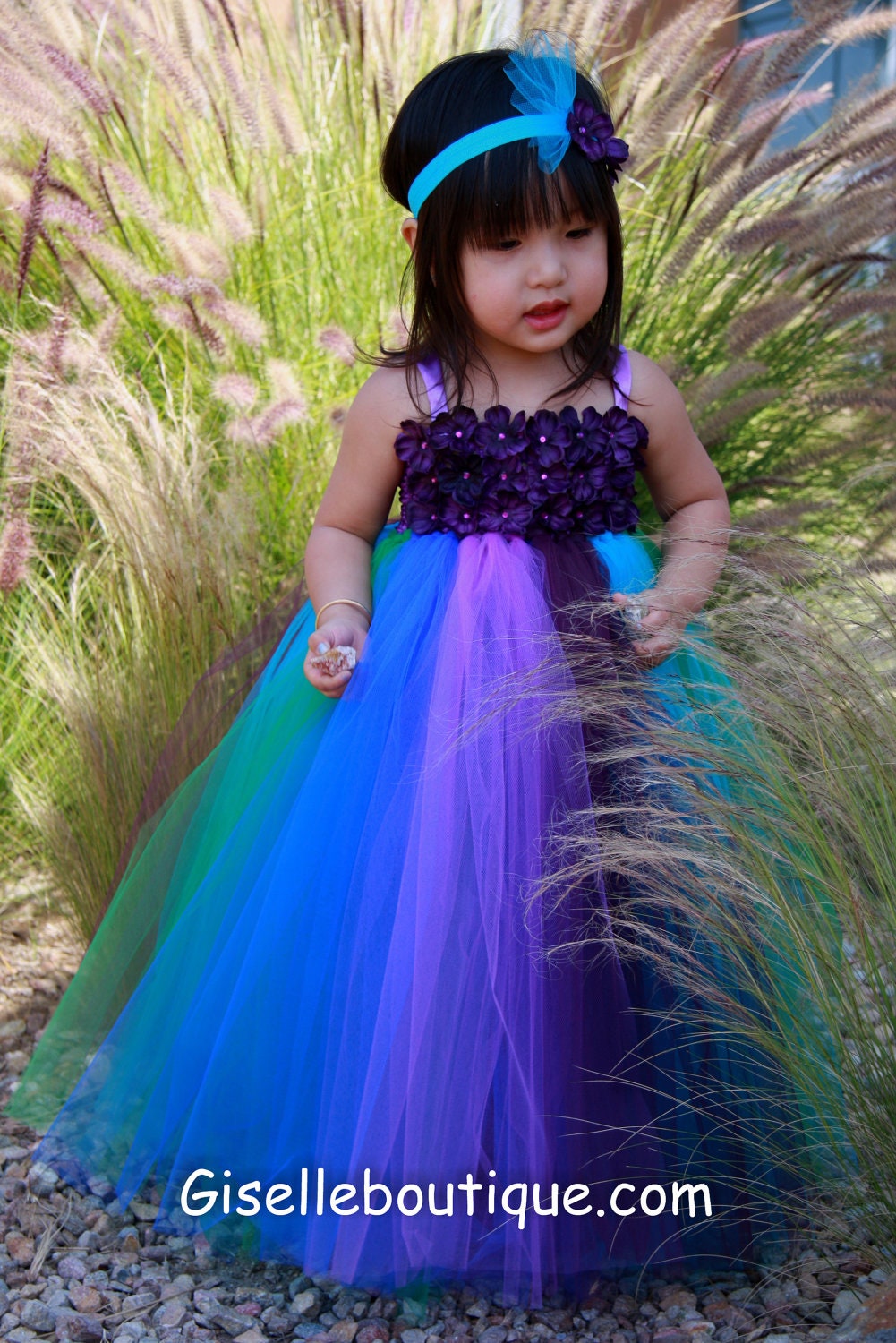 Flower girl dress Peacock Inspired Tutu Dress Series IV , baby tutu dress, toddler tutu dress, wedding, birthday, Newborn, 2t,3t,4t,5t