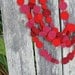 garland red wool eco-friendly party decor waldorf decoration