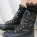 Buy 2 get 1 FREE crochet knit lace socks for women /2 colors / great for clogs, combat boots, cowboy boots / made in U S A / Catherine Cole