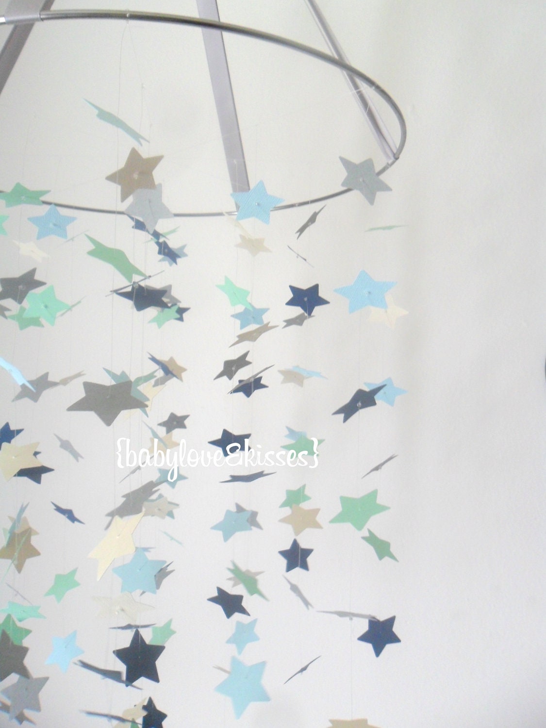 FREE SHIPPING Rock A Bye Star Mobile DIY Kit. Nursery Decor, Photo Prop, Baby Shower Gift, Mobile.