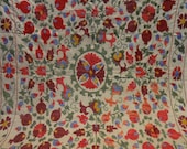 Hand Embroidered rug,cover,throw