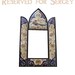 Cloisonne Mirror Hand Wrought Bronze Made In Hungary