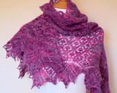 Forest Flowers Shawl - knitting pattern pdf - charted pattern