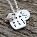Nia Peeples Necklace, Personalized Inspirational Initial Necklace of Pure Silver - Beautiful With Love, Gift For Her
