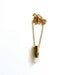 Raw Crystal Bullet Necklace - Rose Quartz Point Pendant, Brass Shell Casing, Pyrite Fool's Gold Dusted, Light Pink, Rustic, Winter Fashion