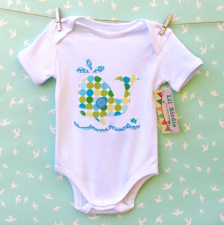 Baby Boy Clothing Onesie Jumpsuit Spotted Whale