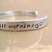 Peter Pan Bracelet - Second Star to the Right - Hand Stamped Aluminum Cuff - customizable