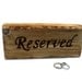 Rustic Wedding Decor. TWO sided wood burned Wedding sign for Reserved seating.
